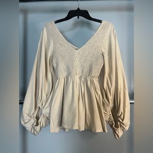 Tan Boutique Blouse